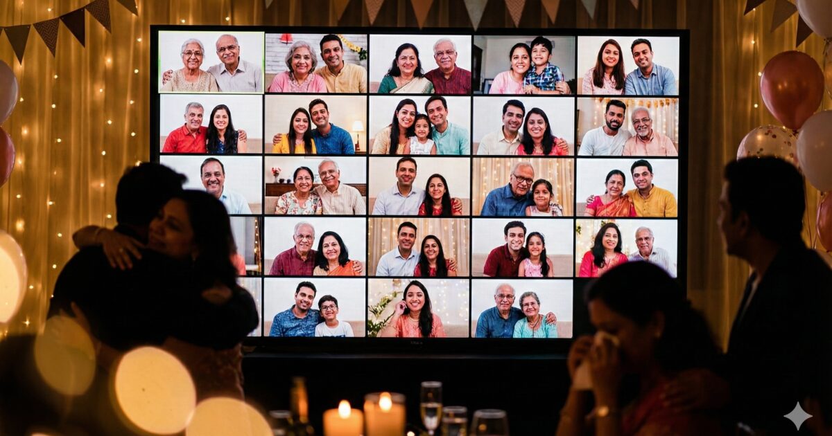 Compilation dédicaces vidéo diffusée sur grand écran lors d'un événement